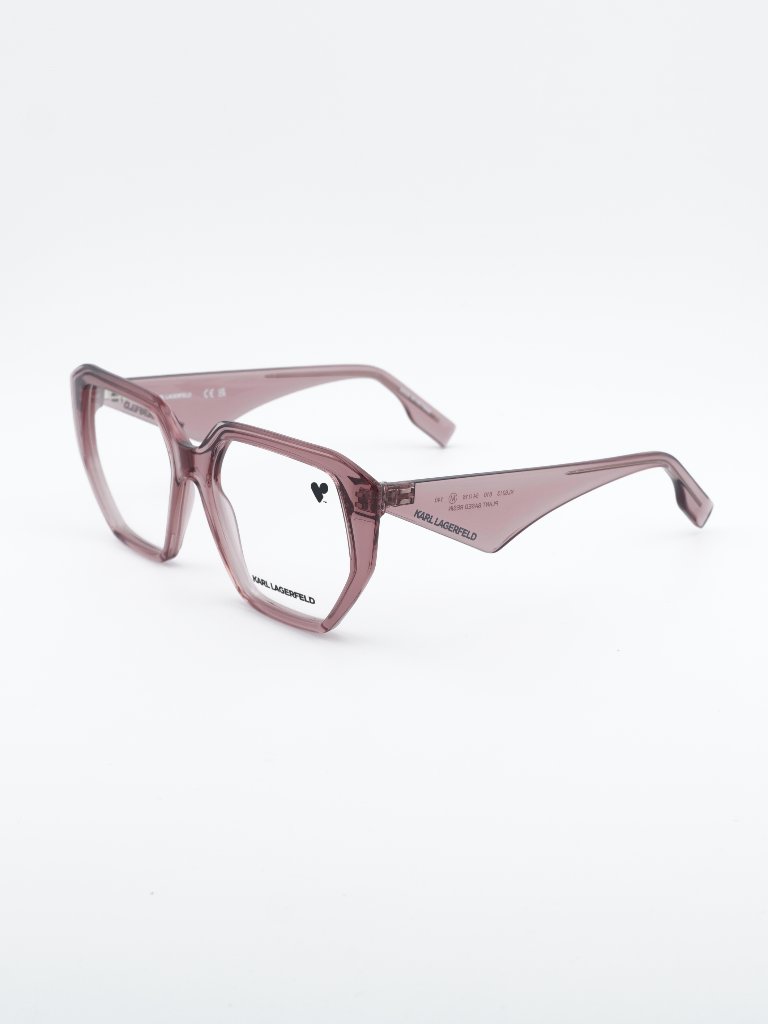 Karl Lagerfeld Kl6213 610 Eyeglasses Rose 54mm Geometric Frame